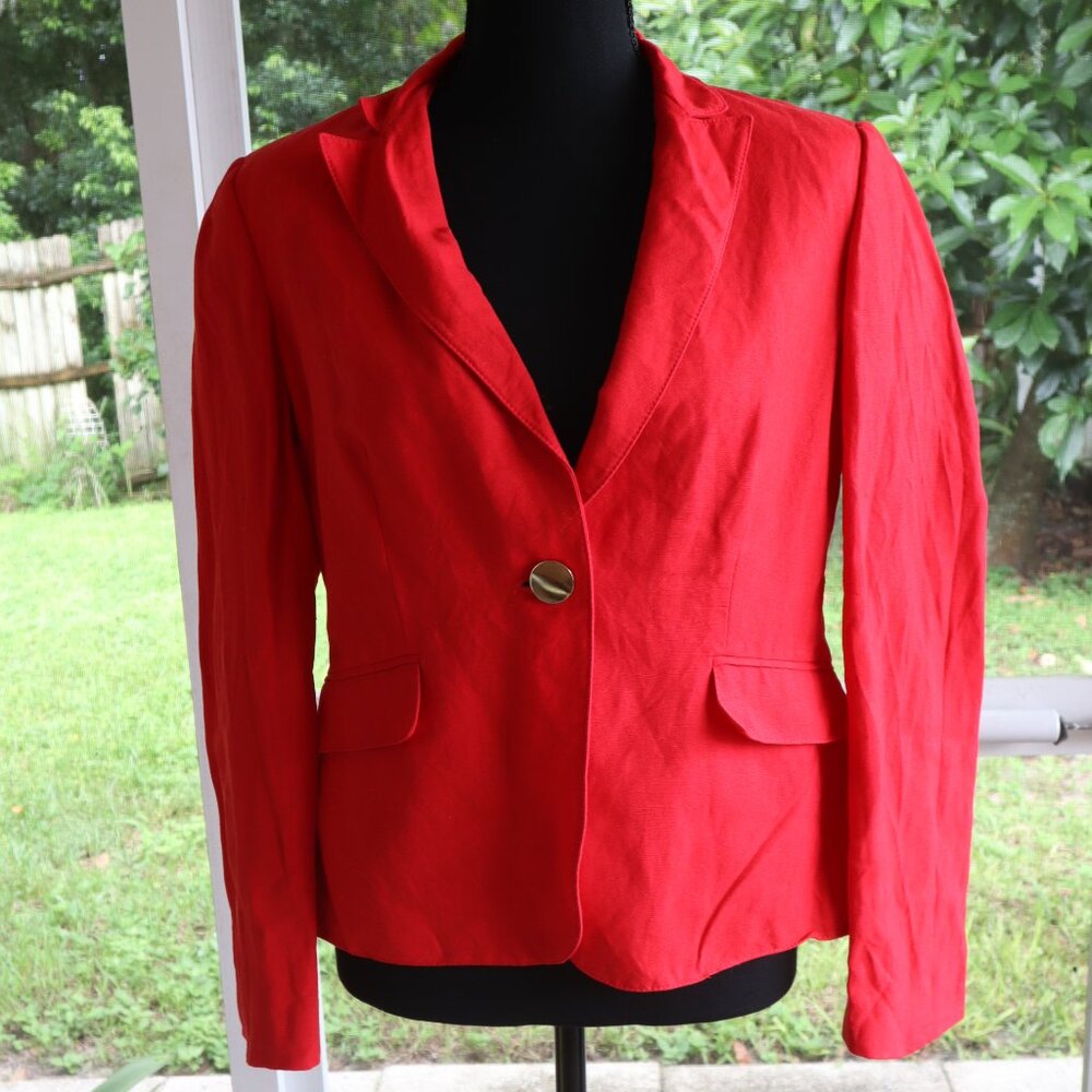 JM studio by John Meyer vintage red blazer size 8